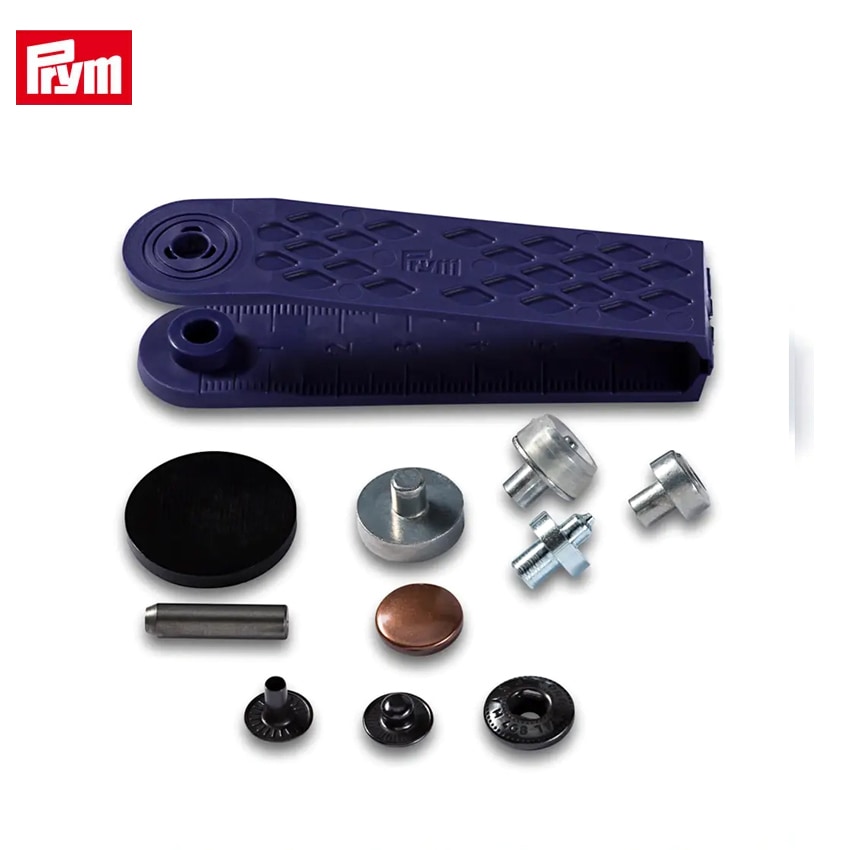 Prym プリム 脱着しやすい アノラックスナップ 12mm アンティークカッパー 10組 取付けコマ付き 390336 