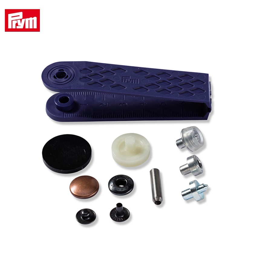 Prym プリム 脱着しやすい アノラックスナップ 15mm アンティークカッパー 10組 取付けコマ付き 390309 