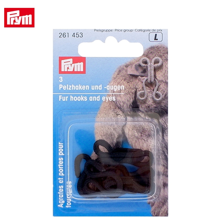 Prym プリム ファーホック ブラック 黒 BK 3組 261453 