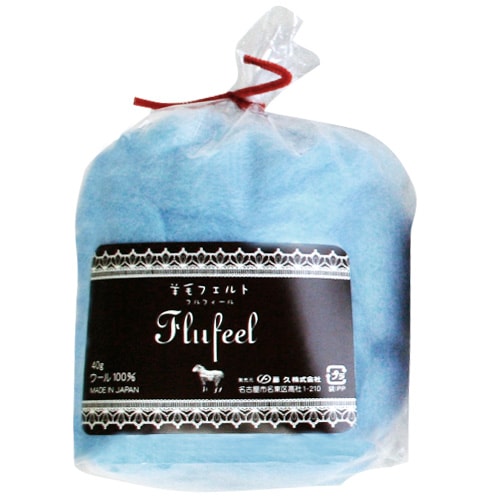 羊毛フェルト CraftCafe フルフィール 単色 40g 51 LB (ソーダ) 