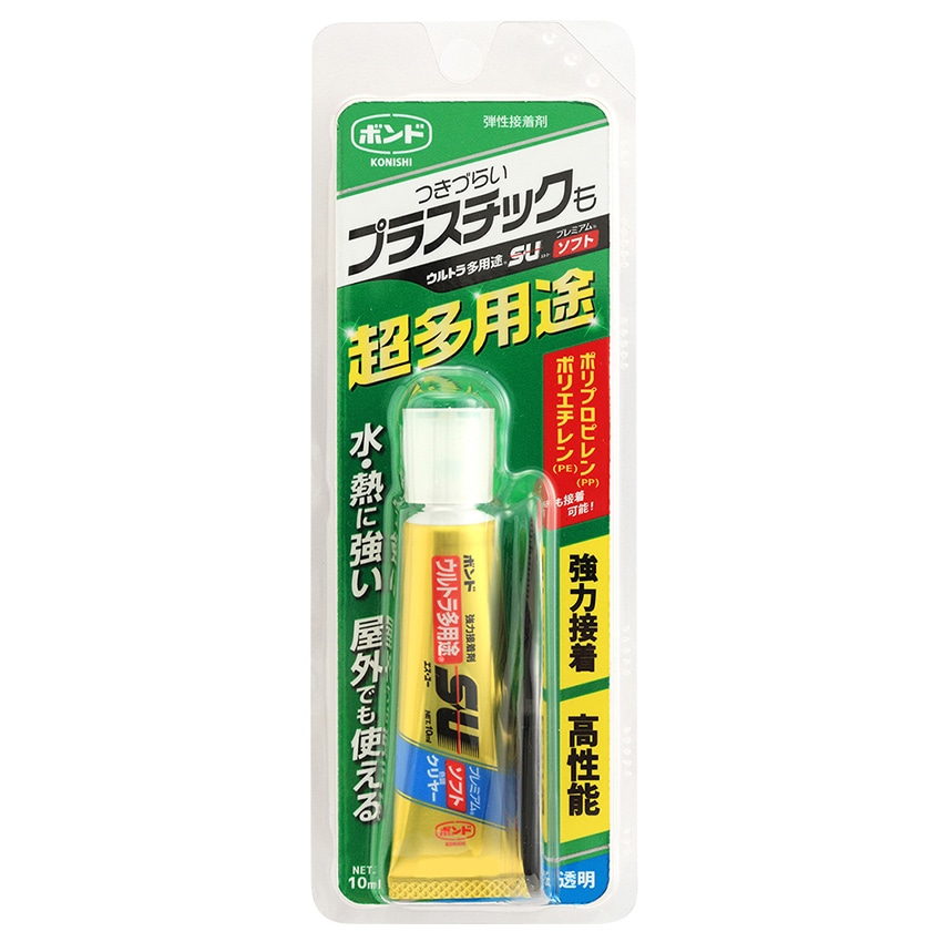 クラフト　用具　接着剤　ボンド ウルトラ多用途S・Uプレミアム ソフト クリヤー 10ml