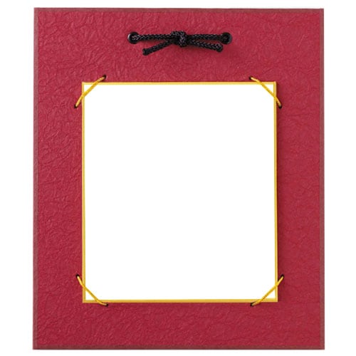 豆色紙掛け(赤)21×18cm