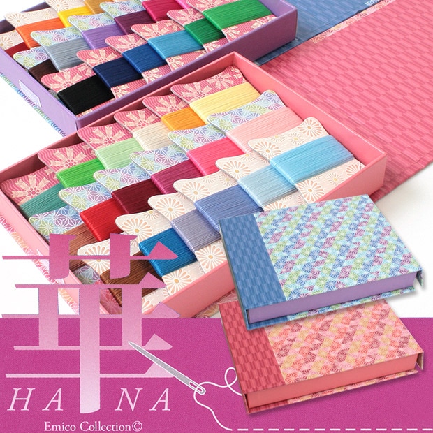 フジックス シャッペスパン 手縫い糸 華カード 18色 50/40m