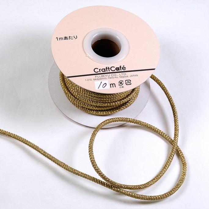 CraftCafe 織ひも芯入り ゴールド T-47 (50cm単位)