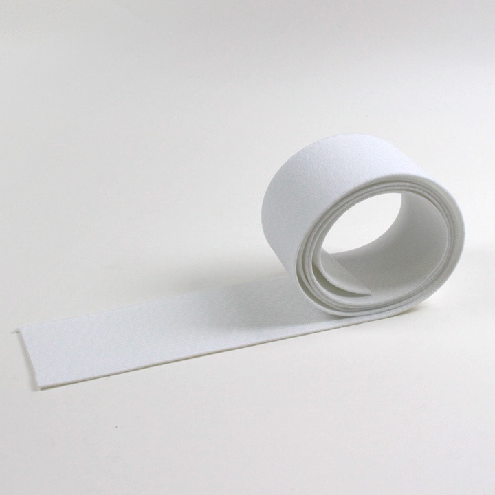ワイドリッチゴム 巾40mm 白 (50cm単位)