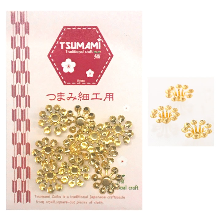 つまみ細工用 座金 C ゴールド 13mm 10個入 TP-30