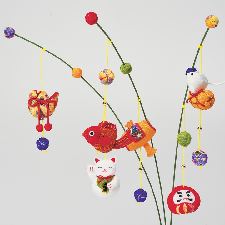 京ちりめん つり草飾り 金運上昇 LH-441