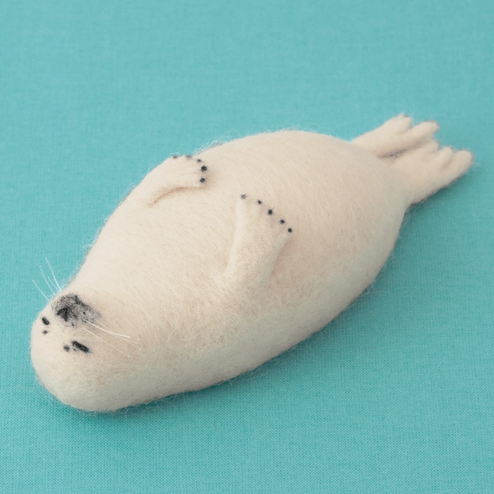 ハマナカ フェルト羊毛キット アザラシ さくだゆうこ ほのぼの動物