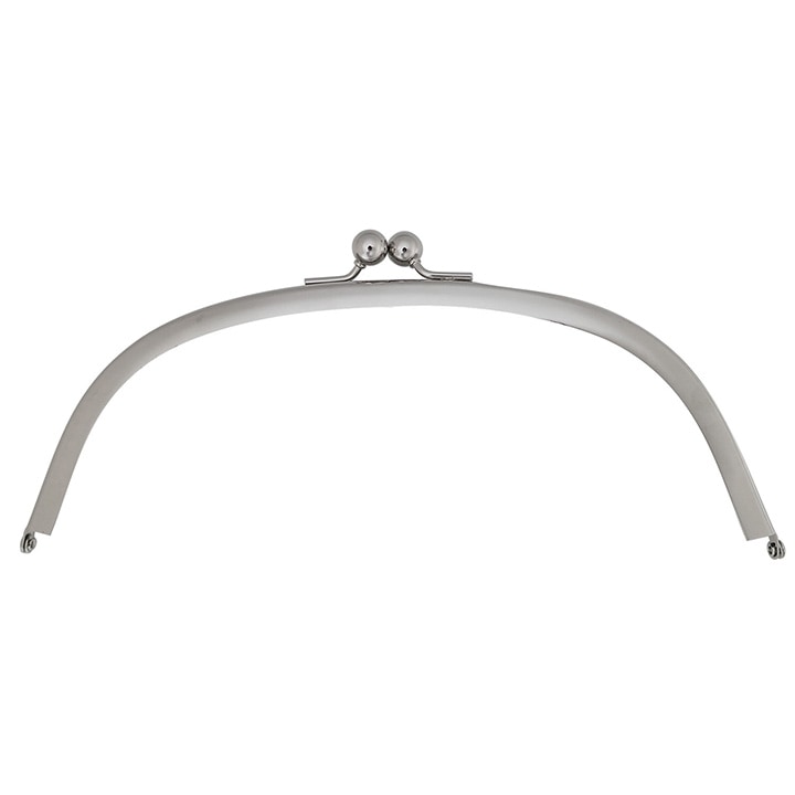 バッグマイスター 差し込み口金 丸型 24cm カン無し ニッケル(N)