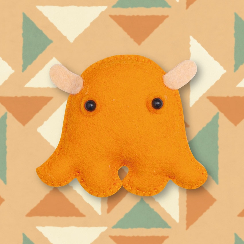 ハマナカ 型抜き済みフェルトでつくる メンダコ H481-003