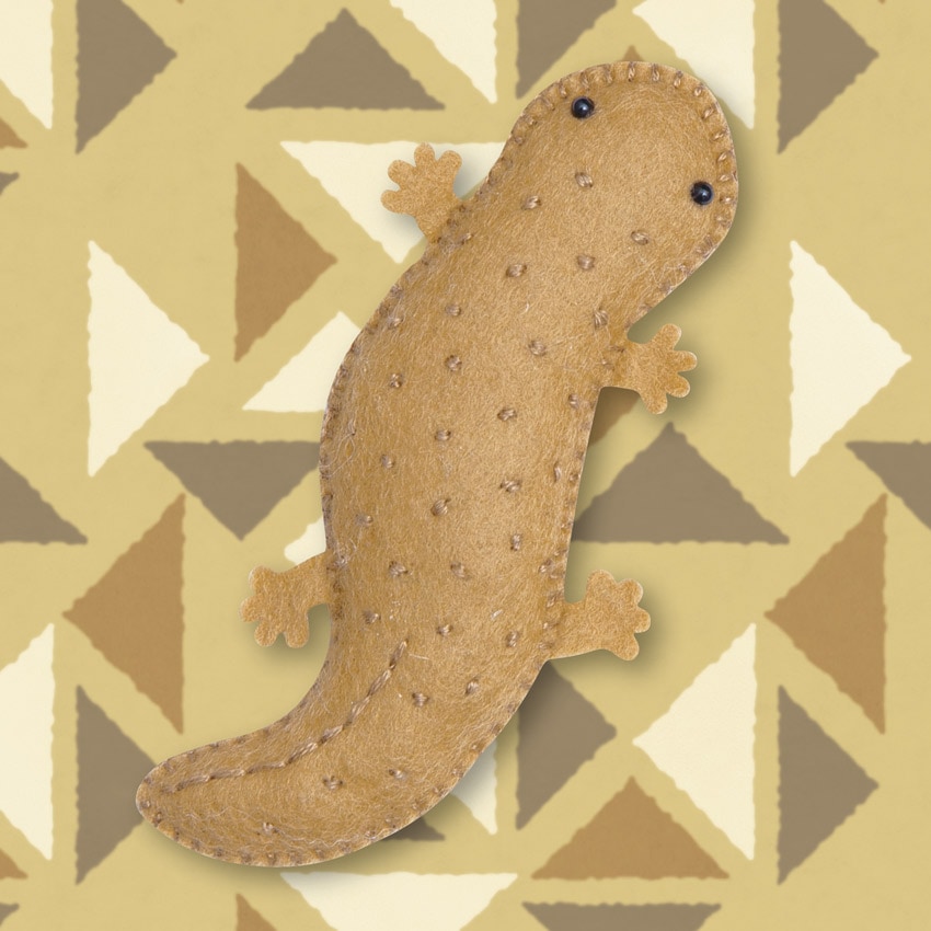 ハマナカ 型抜き済みフェルトでつくる オオサンショウウオ H481-004