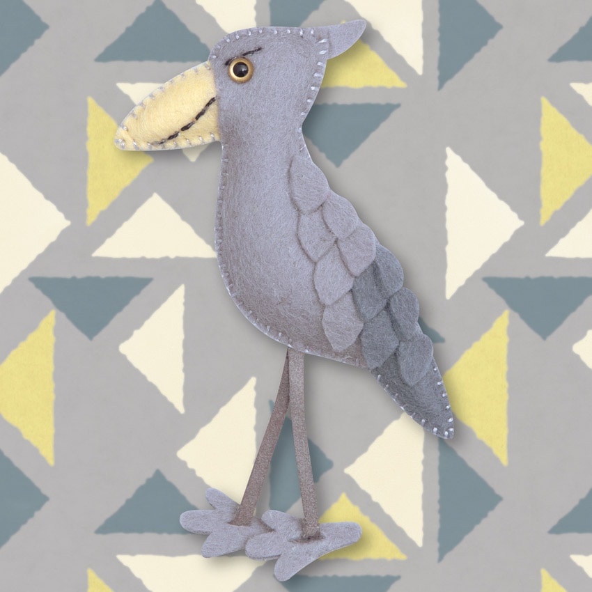 ハマナカ 型抜き済みフェルトでつくる ハシビロコウ H481-005