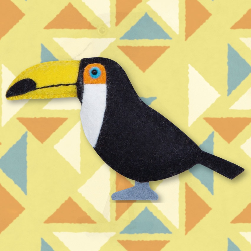 ハマナカ 型抜き済みフェルトでつくる オオハシ H481-006