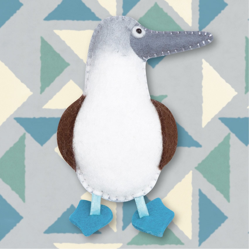 ハマナカ 型抜き済みフェルトでつくる アオアシカツオドリ H481-008