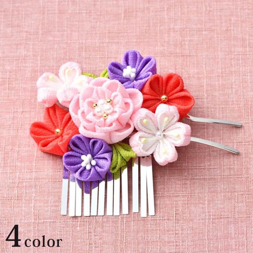 タカギ繊維 つまみ細工キット 可憐 ビラかんざし