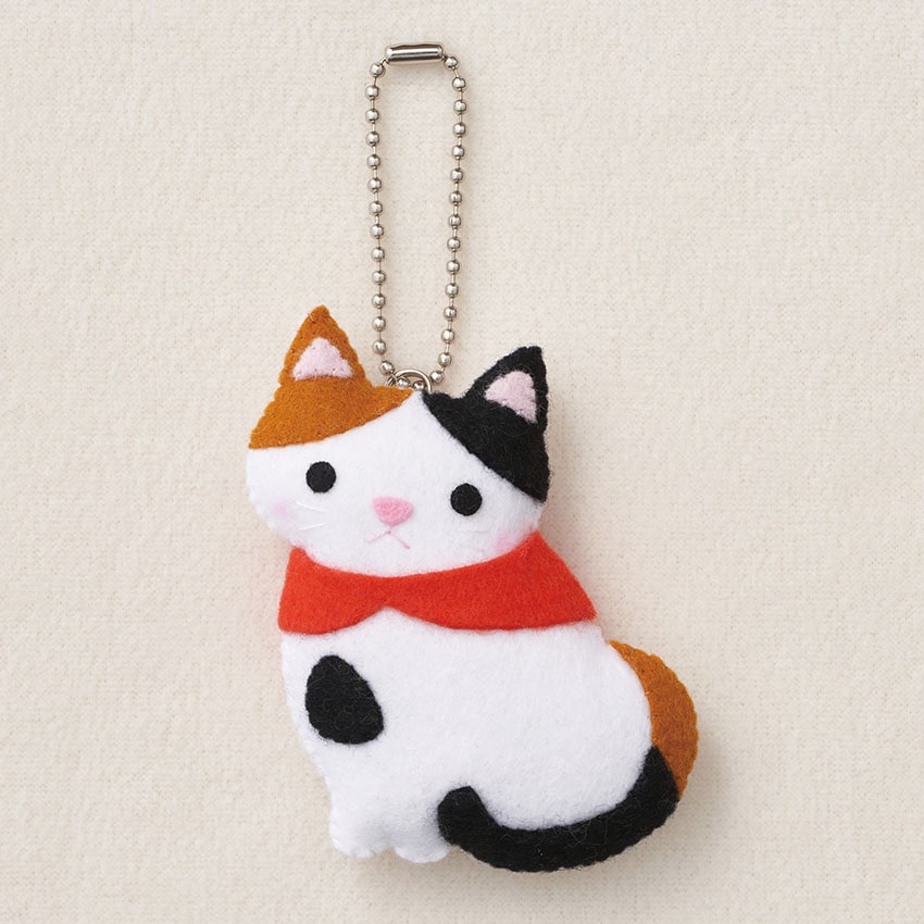 動物マスコット みけねこ DM-2 フェルトキット サンフエルト