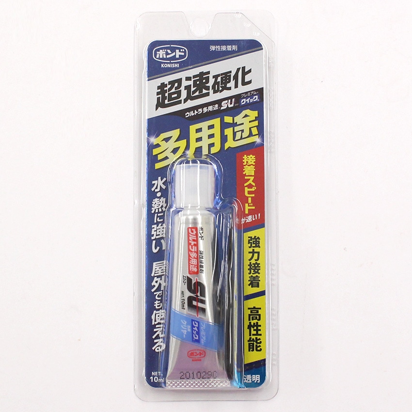 接着剤　コニシボンド 超速硬化 ボンド ウルトラ多用途 SU プレミアムクイック クリヤー 10ml