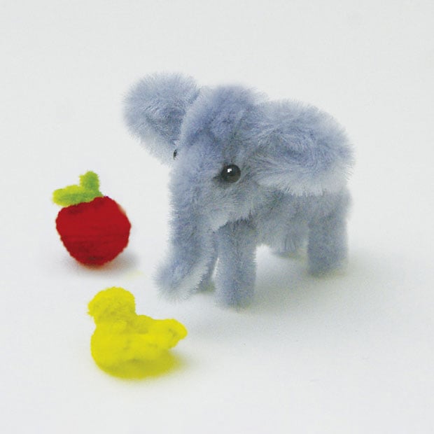 【お買い得品】モールアートアニマル　12ゾウ　こども