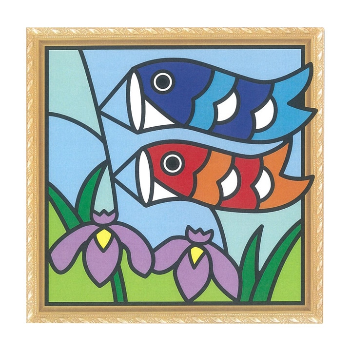 CraftCafe フェルトの貼り絵パズルキット プレミアム 菖蒲とこいのぼり