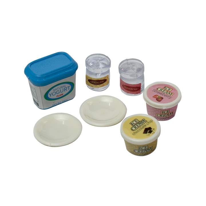 【お買い得品】エルベール ミニチュアパーツ ヨーグルトとアイスクリームMIT-867 セット