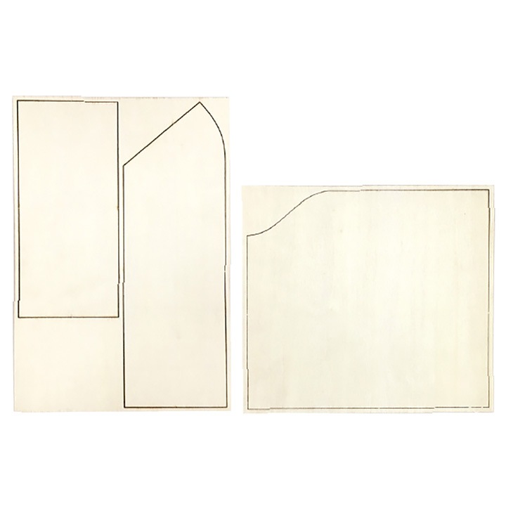 【お買い得品】エルベール ミニチュアベース 中 NRFB-27木製 壁と床