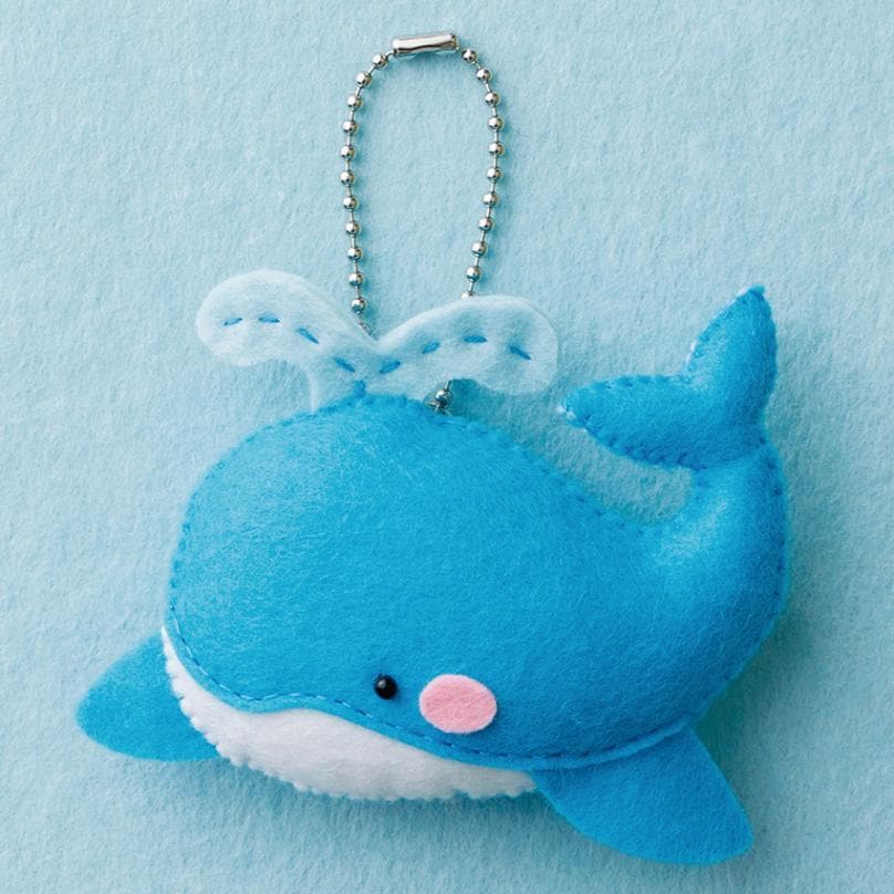 ミニモフー トイ マスコット 海のなかまたち MTM-9 クジラ / 子ども手芸キット フェルトキット