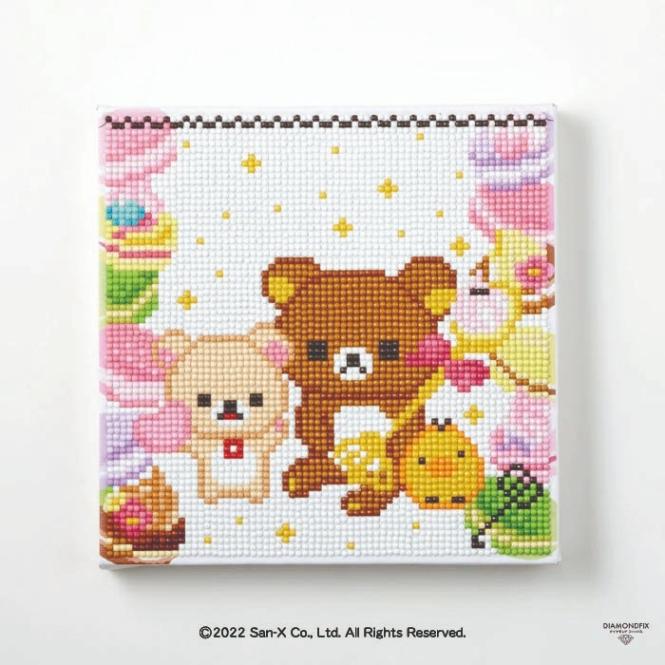 ダイヤモンドフィックス キット リラックマ Seets&Sweets DF22-RK001 / 20×20cm 
