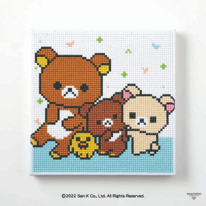 ダイヤモンドフィックス キット リラックマ Happy life with Rilakkuma DF22-RK002 / 20×20cm 