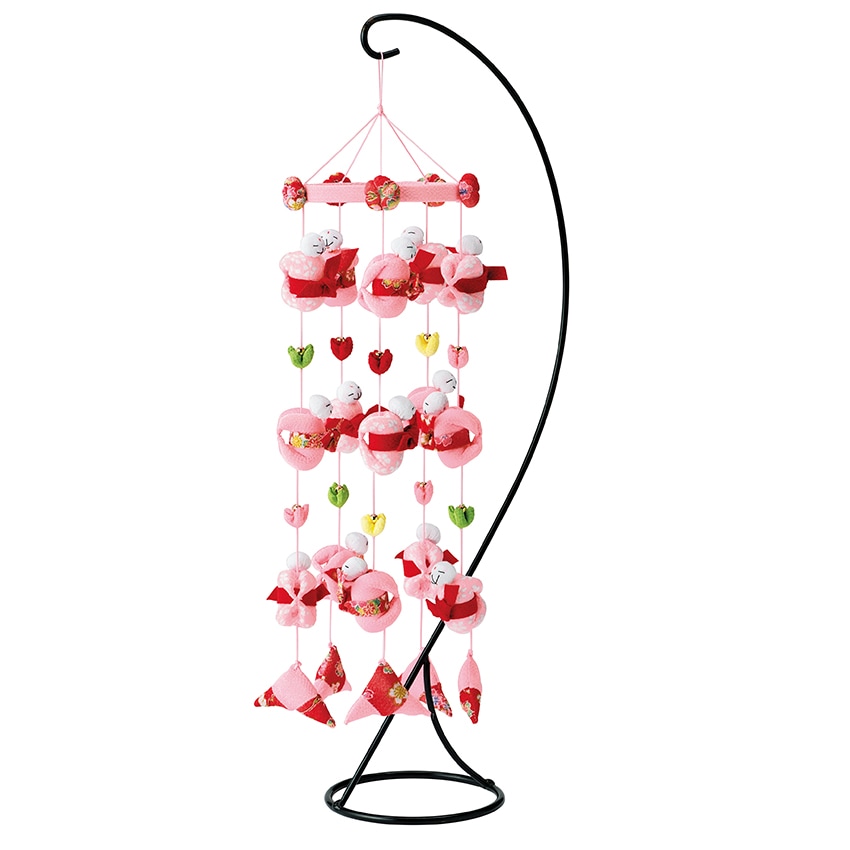 つるし飾り キット さるっこまつり ピンク LH-188 / ひな祭り ちりめんキット