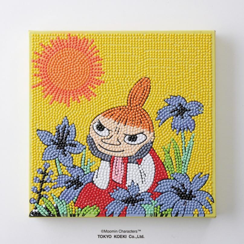 ダイヤモンドフィックス キット ムーミン「お花畑とリトルミイ」 DF22-MM002 / 20×20cm 