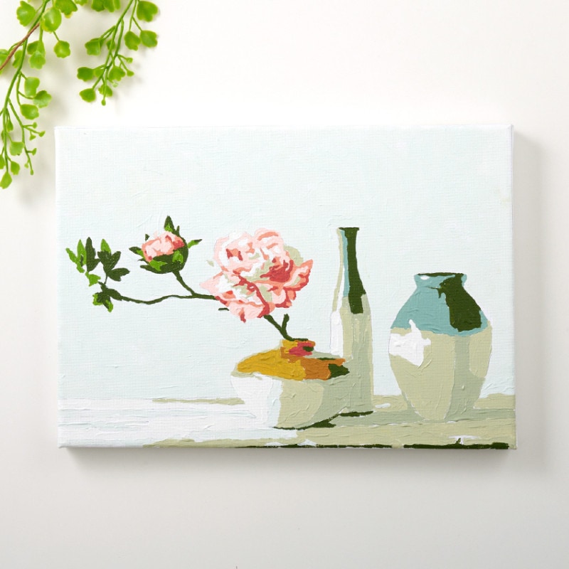 ぬりえ「私のアート時間」 1輪のバラ B5