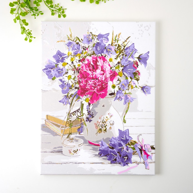 ぬりえ「私のアート時間」 初夏の花束 30×40