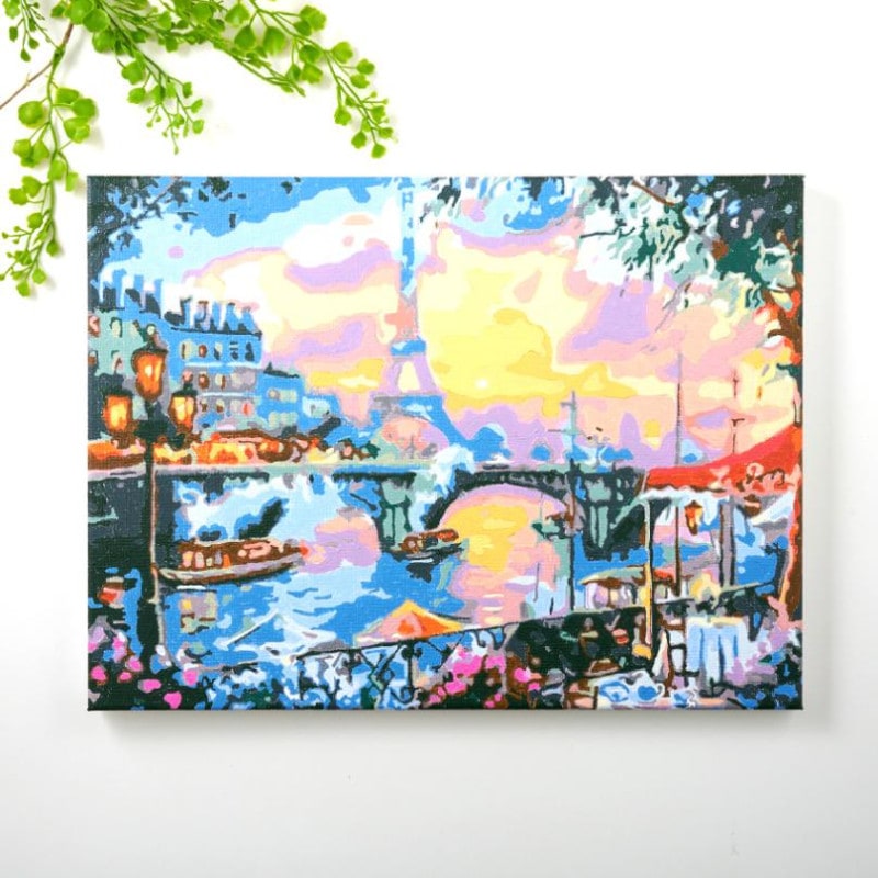 ぬりえ「私のアート時間」 パリの風景 30×40