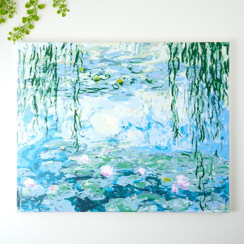 ぬりえ「私のアート時間」 睡蓮 40×50