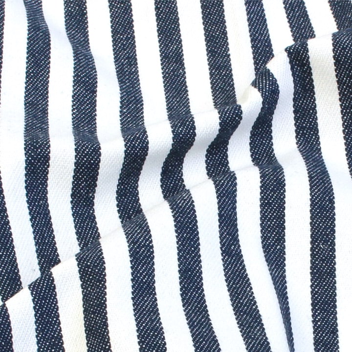 先染めストライプ2 デニム調 (50cm単位)