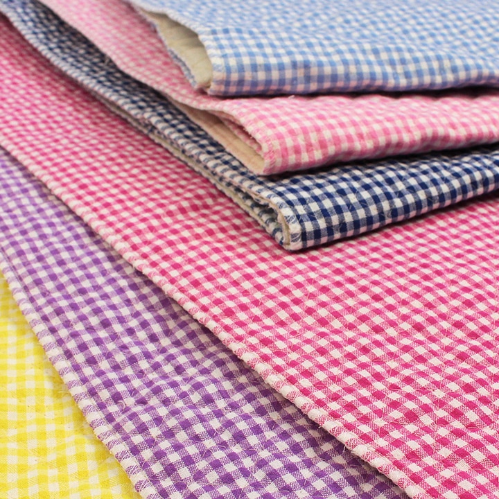 先染めチェック 中 約4mm キルト(50cm単位)