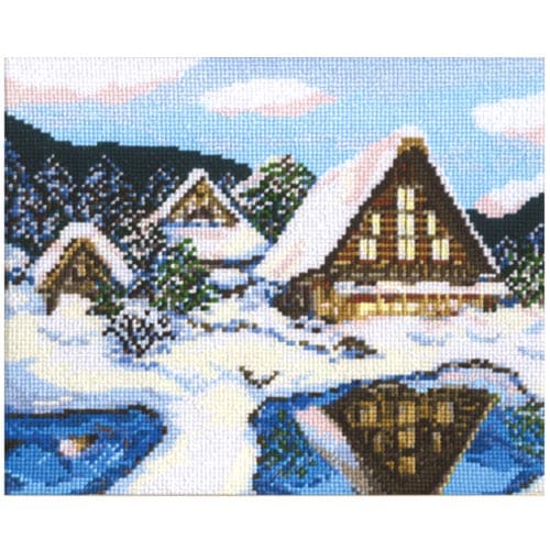 刺しゅう・刺し子・こぎん刺し,キット,クロスステッチ 絵画,風景