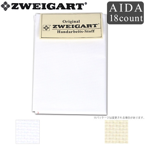 刺しゅう布　ZWEIGART(ツバイガルト)　アイーダ18カウント カットクロス 42×54cm