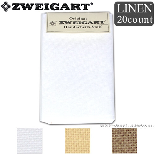 刺しゅう布　ZWEIGART(ツバイガルト)　リネン 20カウント カットクロス 45×45cm