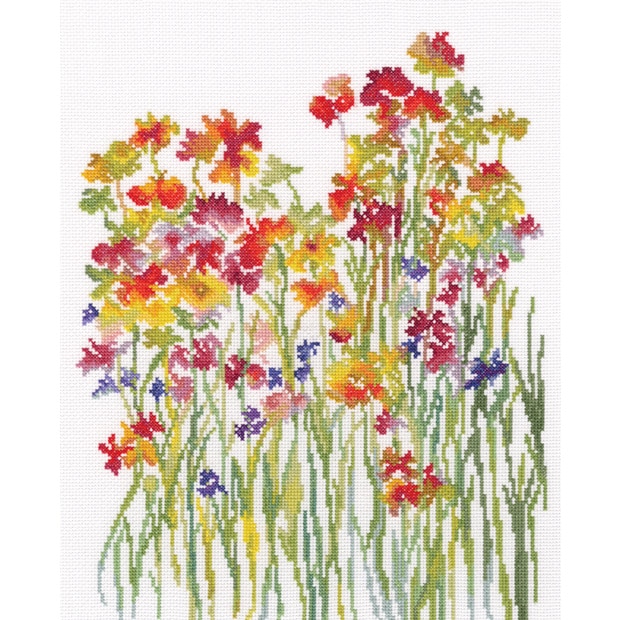 輸入刺しゅうキット RTO Flower Watercolor クロスステッチキット