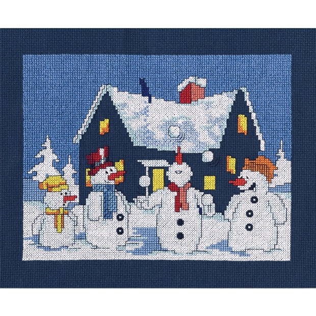 輸入刺しゅうキット RTO Adventure of Snowman クロスステッチキット
