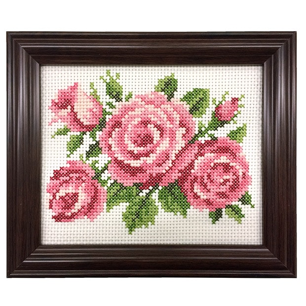 クロスステッチキット COSMO(ルシアン)　四季折々の花だより 4月　バラ 