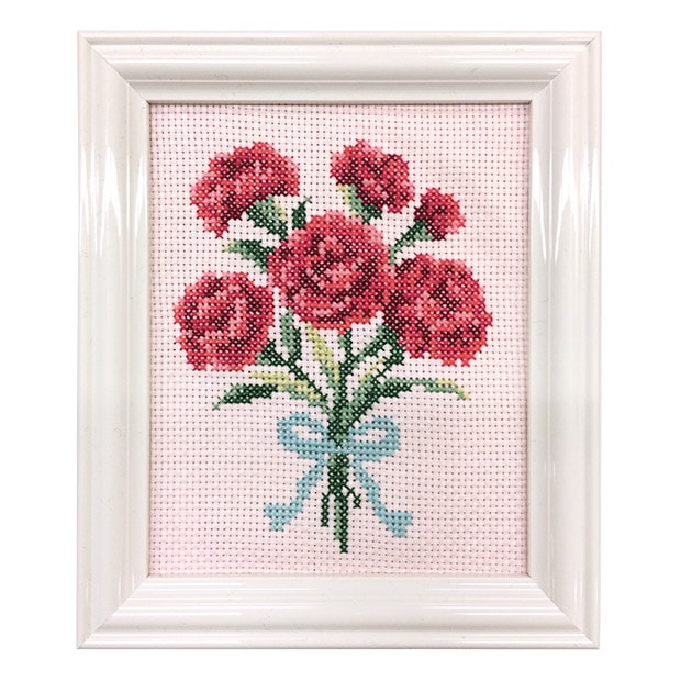 クロスステッチキット COSMO(ルシアン)　四季折々の花だより 5月　カーネーション 