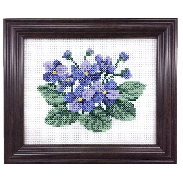 クロスステッチキット COSMO(ルシアン)　四季折々の花だより 11月　セントポーリア 