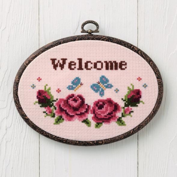 クロスステッチキット COSMO(ルシアン)　ドアプレート ちょう 