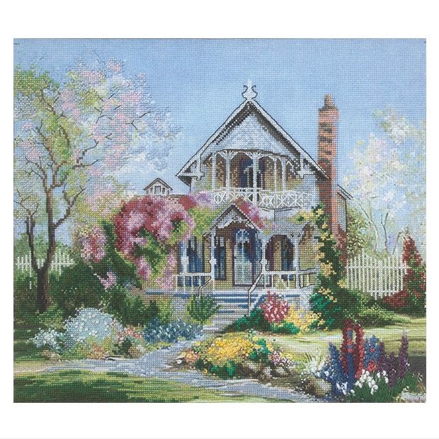 輸入刺しゅうキットCharivna（チャリブナ） Blooming garden (花咲く庭 ) クロスステッチキット