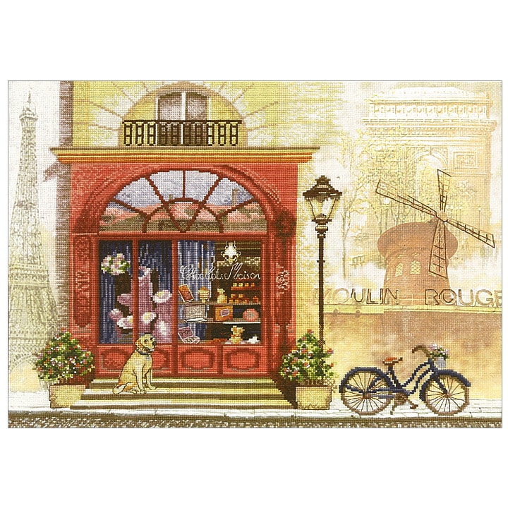 輸入刺しゅうキットCharivna（チャリブナ） Journey along France(フランスの旅) クロスステッチキット