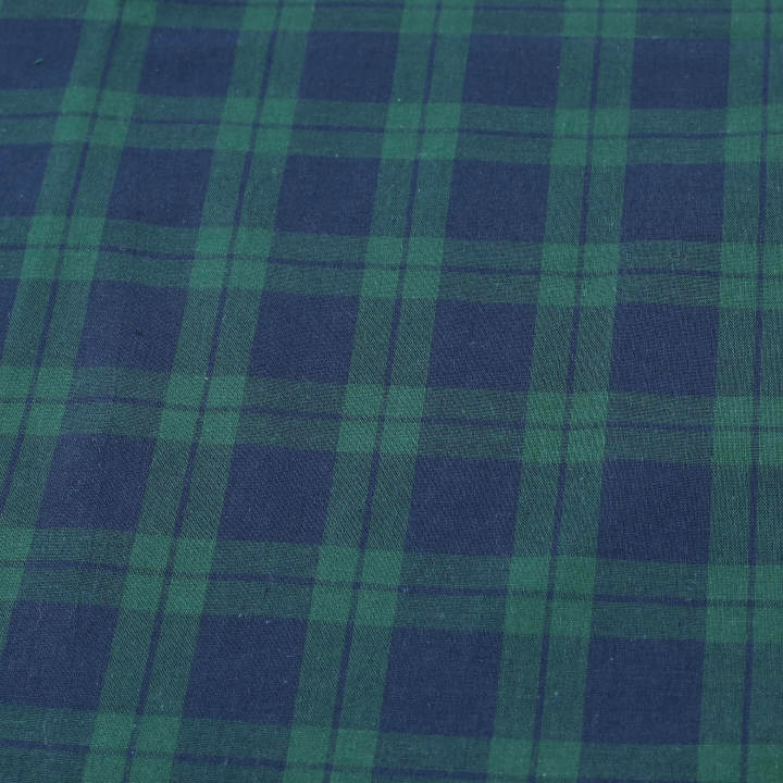 先染チェック ブラックウォッチ小 (50cm単位)