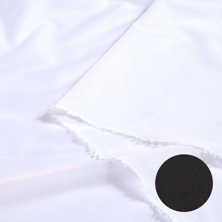 NW30Dニット用接着芯地 薄 約122cm巾 白/黒 50cm単位