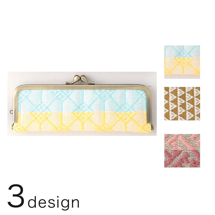 オリムパス こぎん刺しキット がま口キット ペンケース